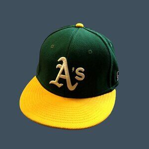 NEW ERA 9FIFTY -ATHLETICS YOUTH BASEBALL HAT BLUE ADJUSTABLE BACK